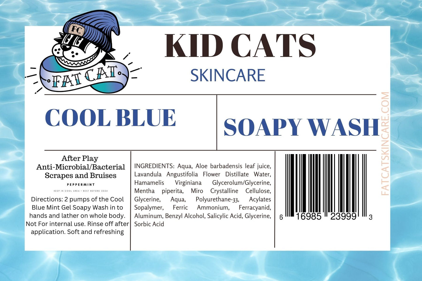 Cool Blue Body Wash - Refillable Pump Bottle