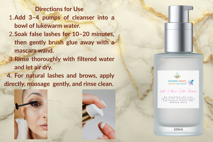 Lash & Brow Silk Cleanse Pro care. Spa softness. Powered by Panthenol B5