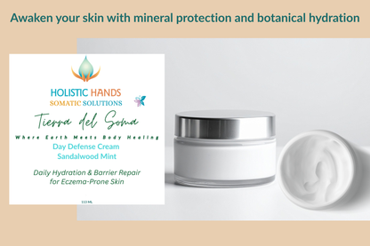 Tierra Del Soma Day Defense Cream - Sandalwood Mint (for eczema & sensitive skin)