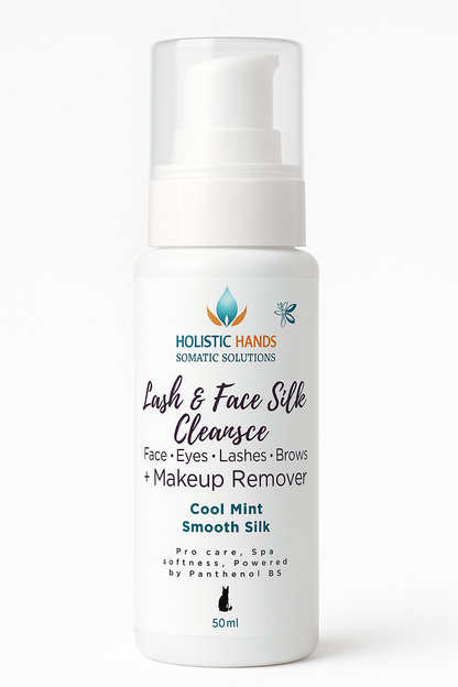 Lash & Face Silk Cleanser + Makeup Remover - Smooth Silk or Gentle Polish 50 ML