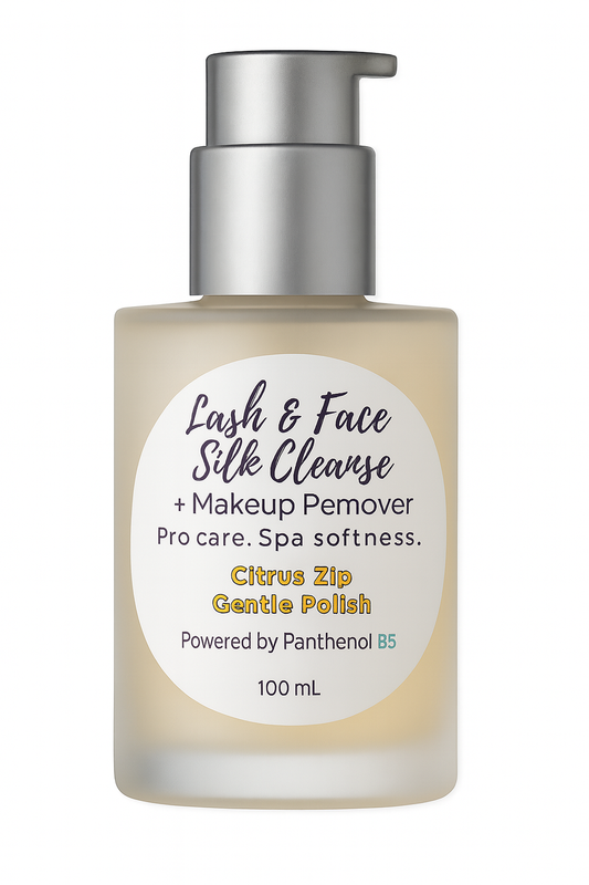 Lash & Face Silk Cleanser + Makeup Remover - Smooth Silk or Gentle Polish 100ML