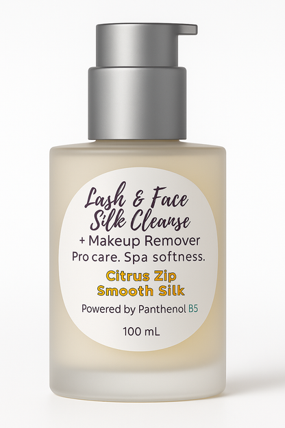 Lash & Face Silk Cleanser + Makeup Remover - Smooth Silk or Gentle Polish 100ML
