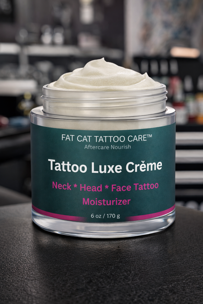 Tattoo Luxe Crème – Premium Care for Face, Neck & Scalp Tattoos