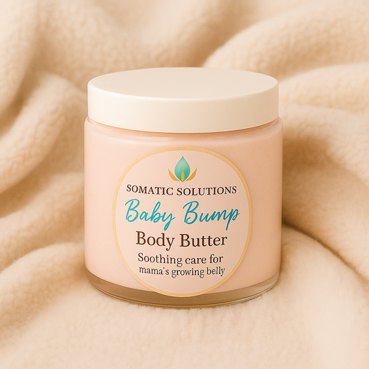 Baby Bump Body Butter - Soft Pink Non-Shimmer  OR Gentle Glow Shimmer 8 OZ