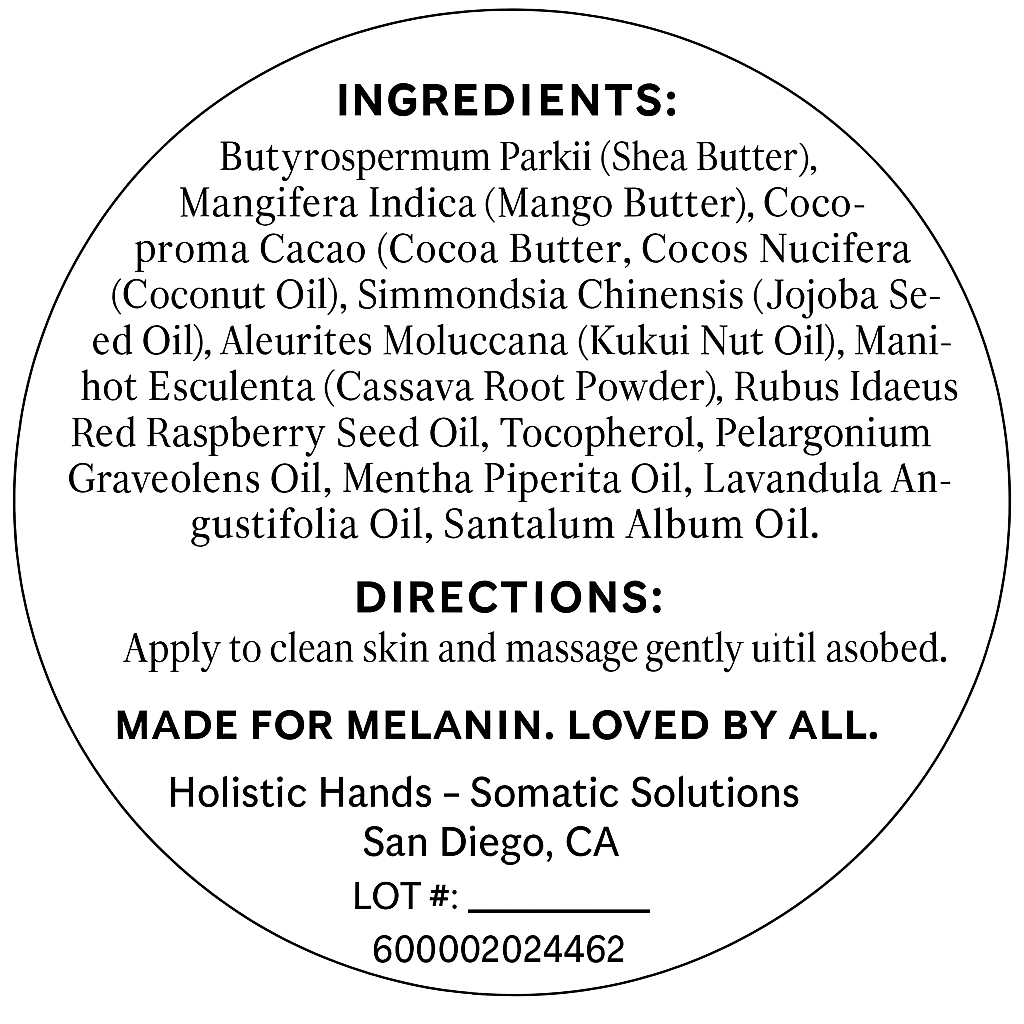 Color Me Soft - Hydrating Body Butter for Melanin - Rich & Sensitive Skin