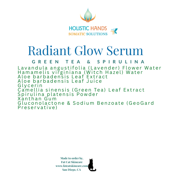 Antioxident Balance Serum - Green Tea + Spirulina