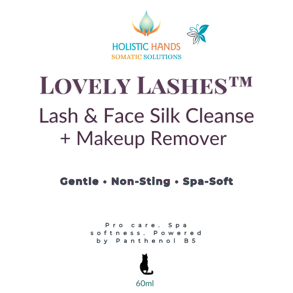 LOVELY LASHES ~ Lash & Face Silk Cleanser + Makeup Remover - Smooth Silk or Gentle Polish 60 ML