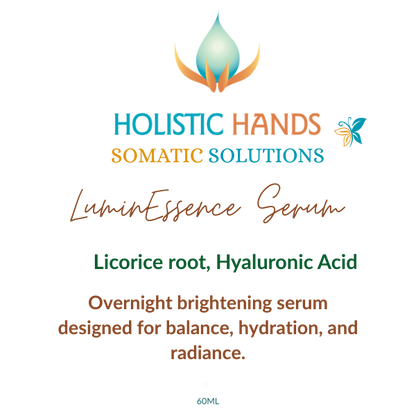 LuminEssence Serum – Overnight Brightening Treatment 🌙)