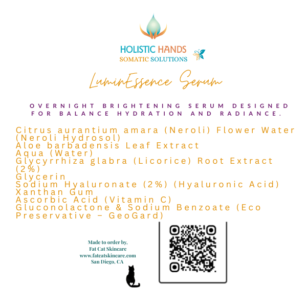 LuminEssence Serum – Overnight Brightening Treatment 🌙)