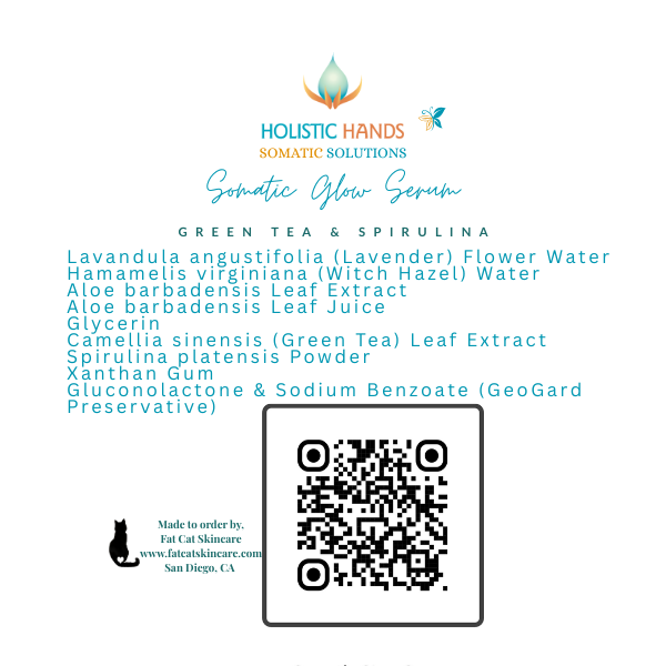 Somatic Radiant  Glow Serum - Green Tea & Spirulina