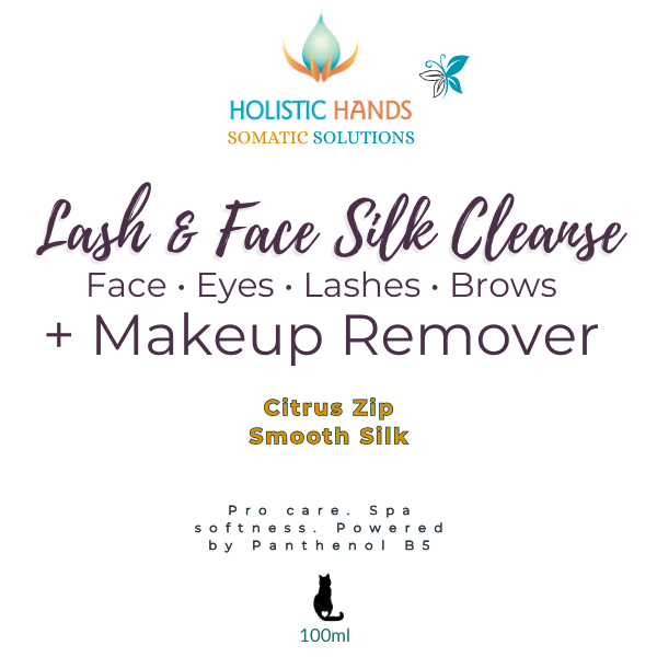 Lash & Face Silk Cleanser + Makeup Remover - Smooth Silk or Gentle Polish 50 ML