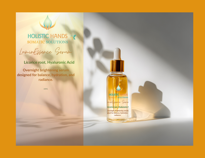 LuminEssence Serum – Overnight Brightening Treatment 🌙)