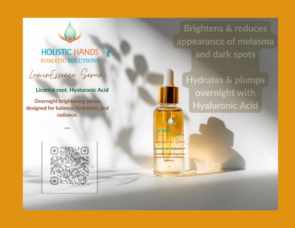 LuminEssence Serum – Overnight Brightening Treatment 🌙)