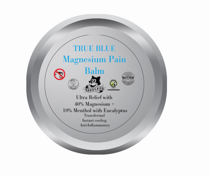 TRUE BLUE Magnesium Pain Balm- Ultra Relief - 40% Magnesium + 10% Menthol