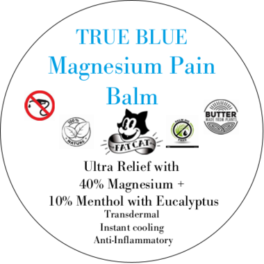 TRUE BLUE Magnesium Pain Balm- Ultra Relief - 40% Magnesium + 10% Menthol