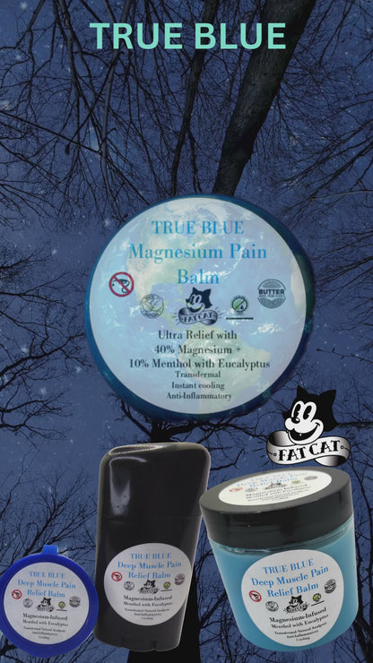 TRUE BLUE Magnesium Pain Balm- Ultra Relief - 40% Magnesium + 10% Menthol